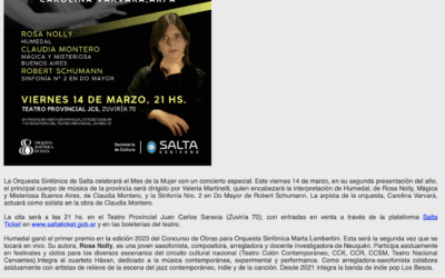 Concierto 14/3/2025 Orquesta Sinfónica de Salta